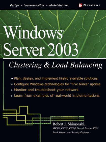 Windows Server 2003 Clustering and Load Balancing