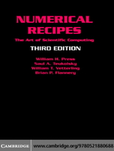 Numerical Recipes: The Art of Scientific Computing 3rd Edition