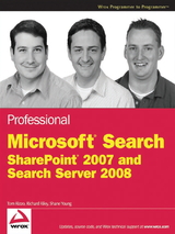 Professional Microsoft Search SharePoint 2007 and Search Server 2008