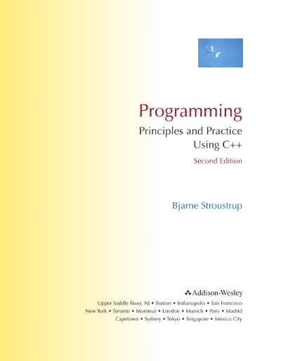 Programming Principles and Practice Using C++ 2nd Edition