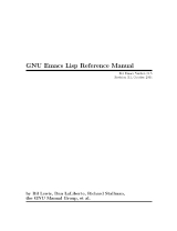 GNU Emacs Lisp Reference Manual For Emacs Version 24.5